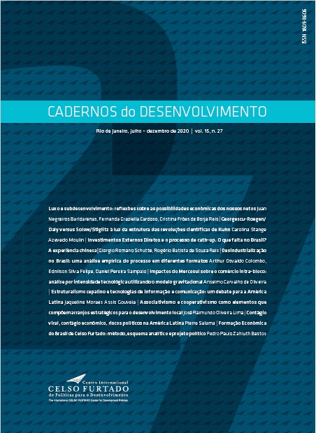 [CAPA] Cadernos do Desenvolvimento 27